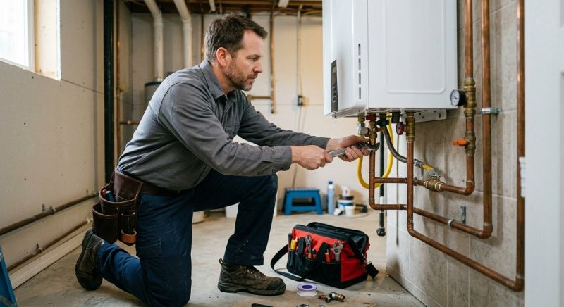 Gas Heater Installation project example