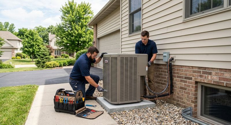 Central AC Installation project example